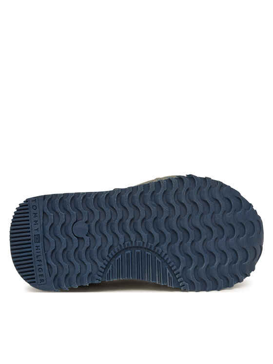 Tommy Hilfiger Tommy Hilfiger Sneakersy Low Cut Velcro Sneaker T1X9-35253-1960 M Zielony