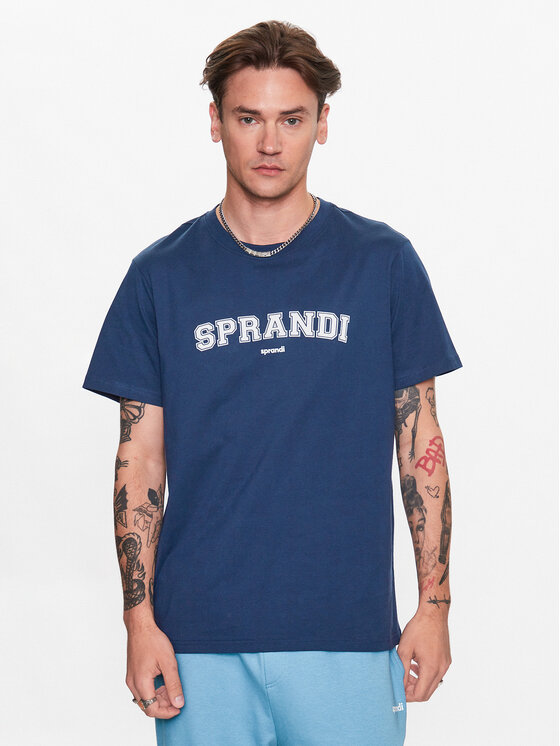 Sprandi Sprandi T-Shirt SP3-TSM013 Granatowy Regular Fit