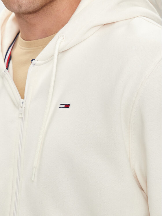 Tommy Jeans Tommy Jeans Felpa Flag DM0DM20498 Écru Regular Fit