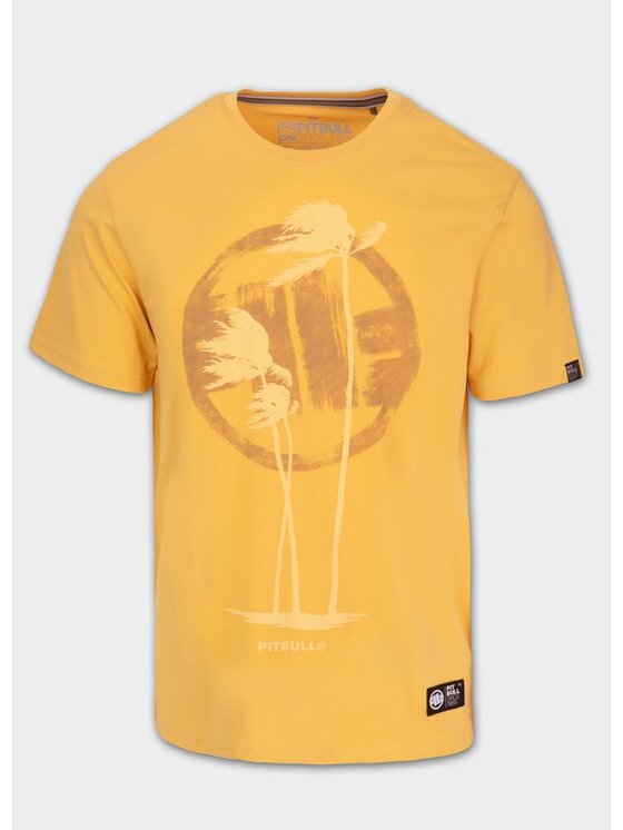 PITBULL PITBULL T-Shirt AUTOMATIC Żółty Regular Fit