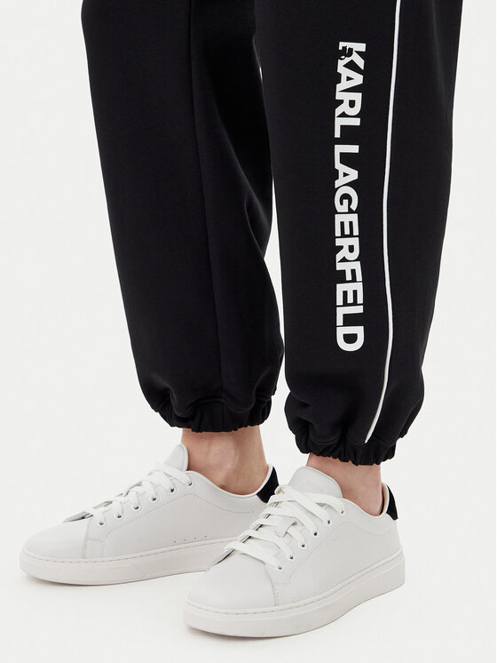 KARL LAGERFELD KARL LAGERFELD Долнище анцуг A2W10149 Черен Regular Fit