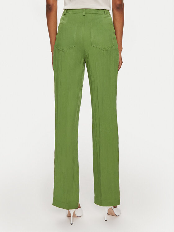 United Colors Of Benetton United Colors Of Benetton Spodnie materiałowe 47OZDF06F Zielony Regular Fit