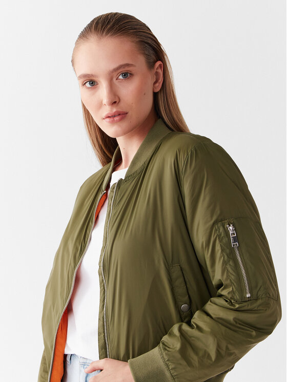 ONLY ONLY Яке бомбър 15293313 Зелен Regular Fit