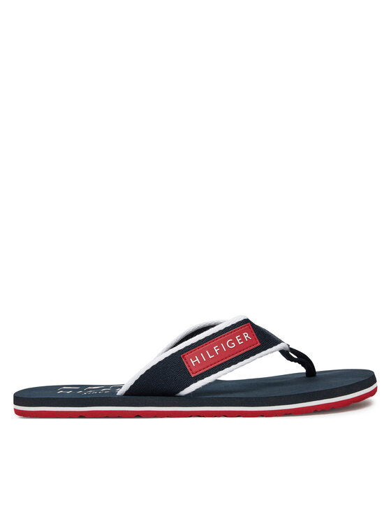 Tommy Hilfiger Tommy Hilfiger Infradito Patch Hilfiger Beach Sandal FM0FM05435 Blu scuro