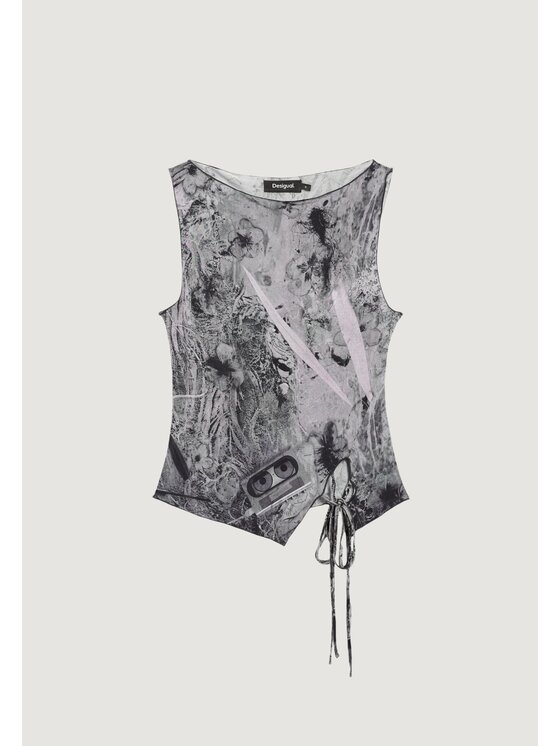 Desigual Desigual Canottiera TS_EDIMBURGO Grigio Casual Fit