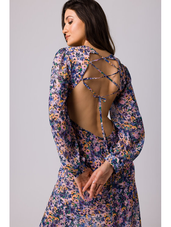 Makover Makover Vestito da giorno K165 Blu Regular Fit