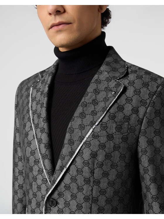 PHILIPP PLEIN PHILIPP PLEIN Marynarka 31285 Czarny Regular Fit