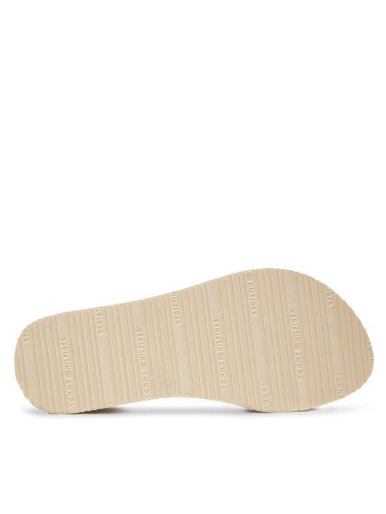 Tommy Hilfiger Tommy Hilfiger Japonke Wedge Stripes Beach Sandal FW0FW07858 Bež