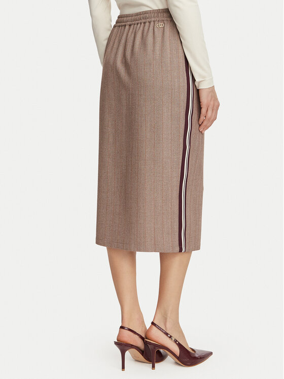 Liu Jo Sport Liu Jo Sport Midi svārki TF6151 T692A Gaiši brūna Regular Fit
