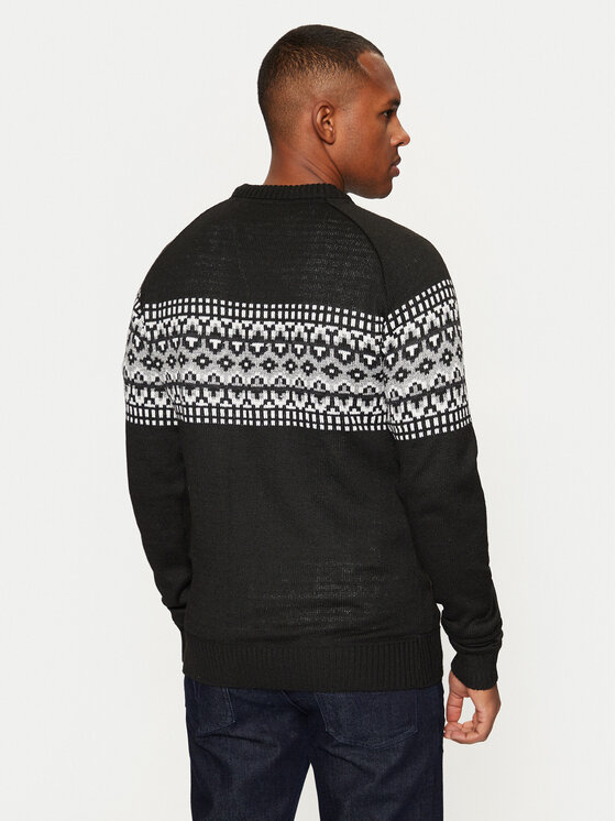 Brave Soul Brave Soul Pullover MK-517ERICKSON Schwarz Regular Fit