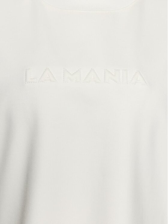 La Mania La Mania Tričko RODNEY Écru Basic Fit