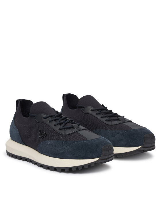 Emporio Armani Emporio Armani Sneakersy EM003739 AF19724 Granatowy