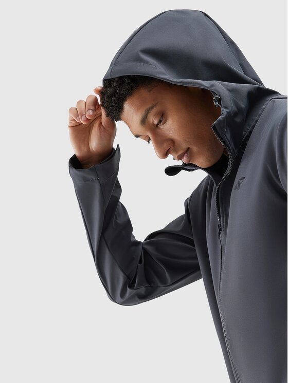 4F 4F Giacca softshell 4FWSS24 TSOFM234 22S ANTRACYT 3XL Nero Regular Fit