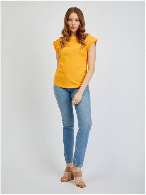 Orsay Orsay Koszula 154154203000__S Pomarańczowy Regular Fit