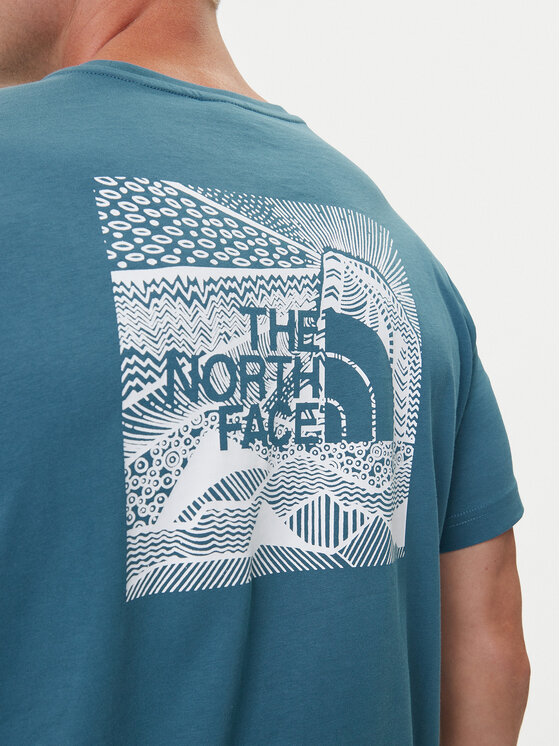 The North Face The North Face T-Shirt Redbox NF0A87NV Niebieski Regular Fit