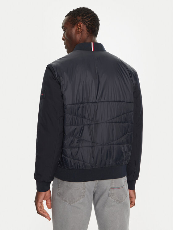 Tommy Hilfiger Tommy Hilfiger Bomber jakna MW0MW35653 Mornarsko modra Regular Fit