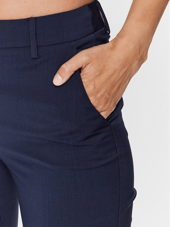 Weekend Max Mara Weekend Max Mara Pantaloni di tessuto Canon 2351361739 Blu scuro Regular Fit