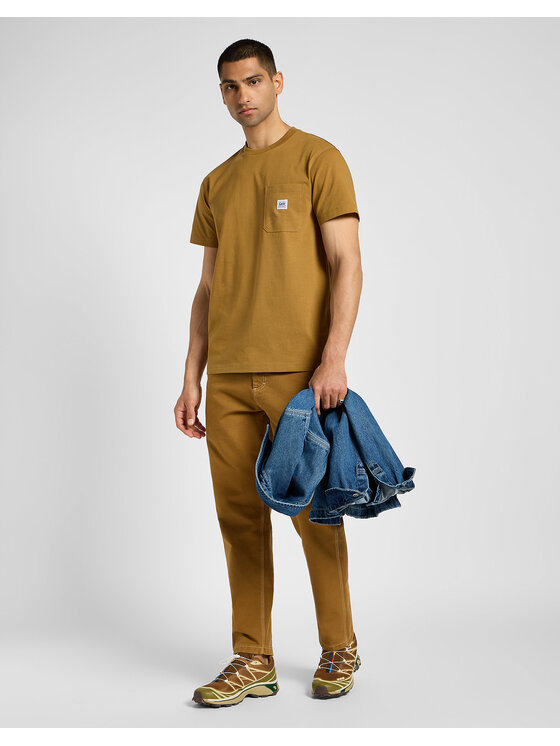 Lee Lee Pantaloni di tessuto CARPENTER Marrone Regular Fit