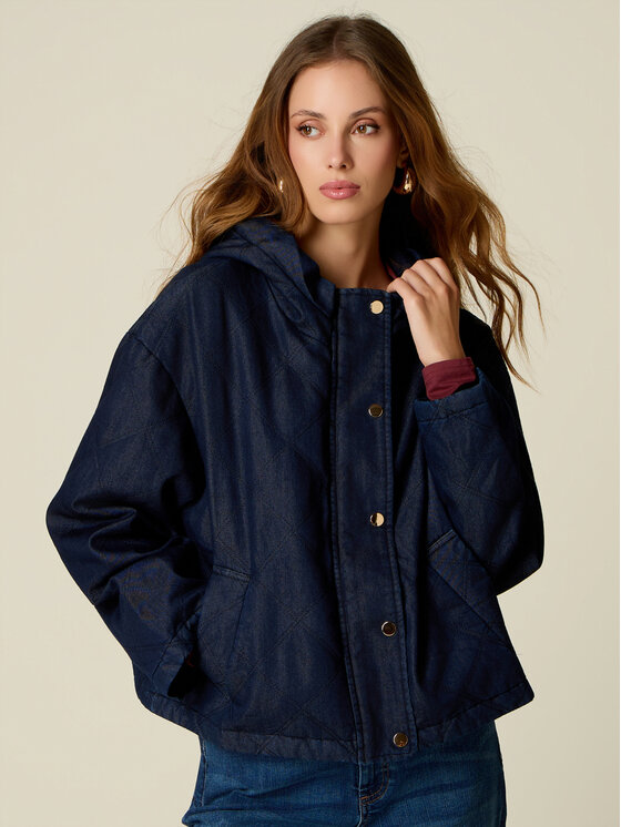 Oltre Oltre Cappotto invernale R407J000355N034 Blu Over Fit