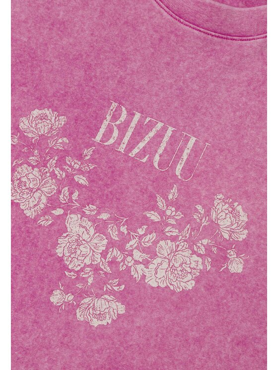 BIZUU BIZUU T-Shirt PAPLYS Różowy Standard Fit
