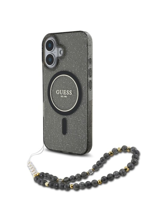 Guess Guess Etui na telefon Apple iPhone 16 Czarny