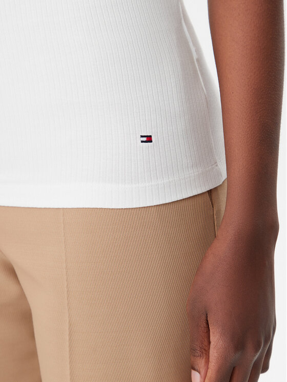 Tommy Hilfiger Tommy Hilfiger T-särk WW0WW37866 Ekrüüvärv Slim Fit