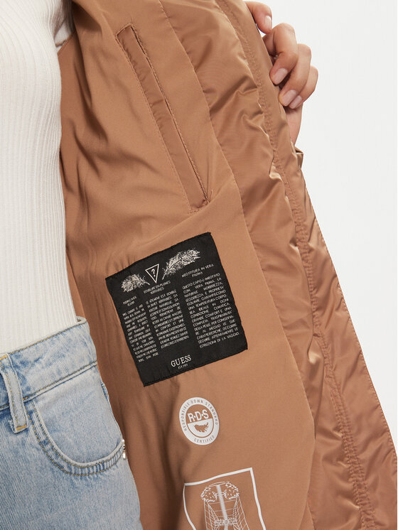 Guess Guess Kurtka puchowa New Olga W4BL40 WEX52 Beżowy Regular Fit