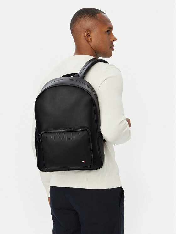 Tommy Hilfiger Раница Th Foundation Backpack AM0AM14685 Черен