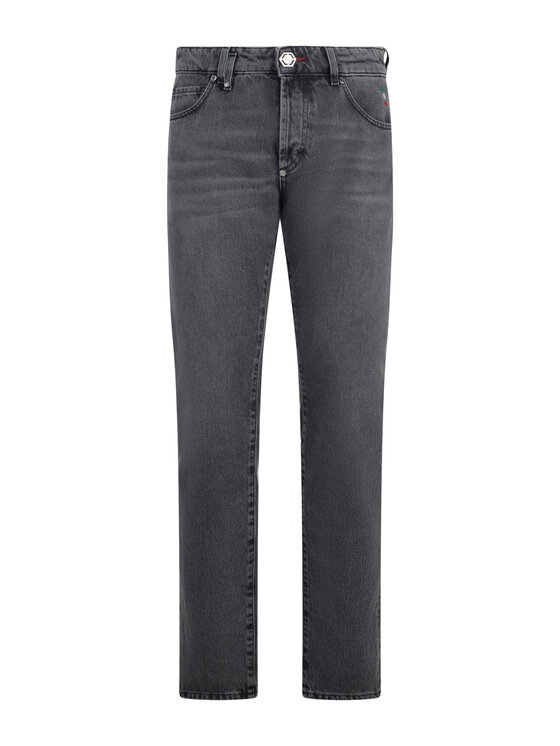 PHILIPP PLEIN PHILIPP PLEIN Jeansy 30026 Szary Straight Fit