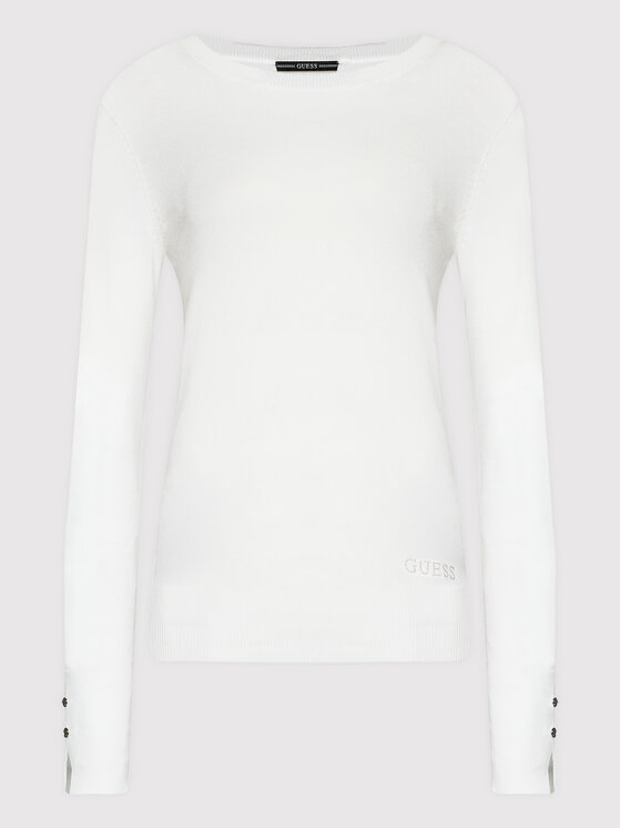 Guess Guess Πουλόβερ Elinor W2YR30 Z2V62 Λευκό Regular Fit