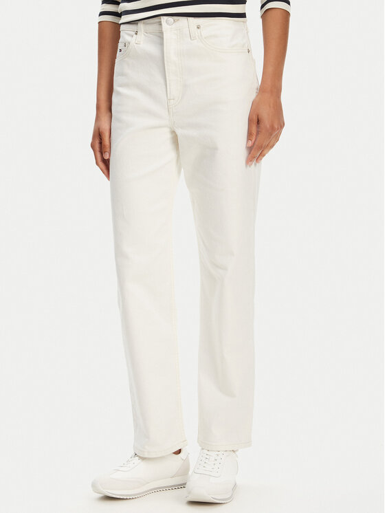 Tommy Jeans Tommy Jeans Jeansy Layla DW0DW20481 Bílá Straight Fit