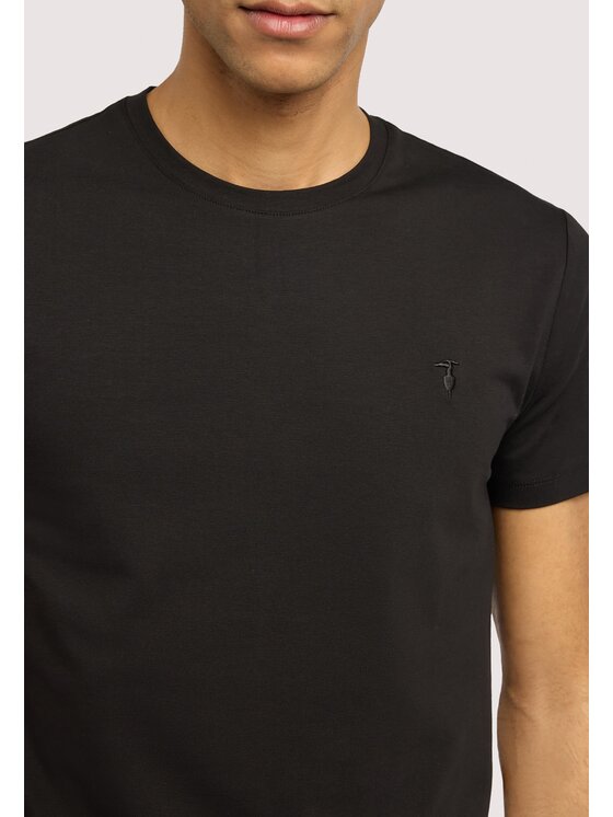 Trussardi Trussardi T-Shirt G0228000123N033 Czarny Regular Fit