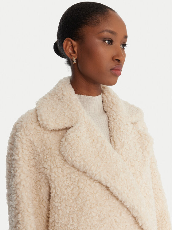 Bomboogie Bomboogie Cappotto in shearling CW360STSFC5 Beige Regular Fit