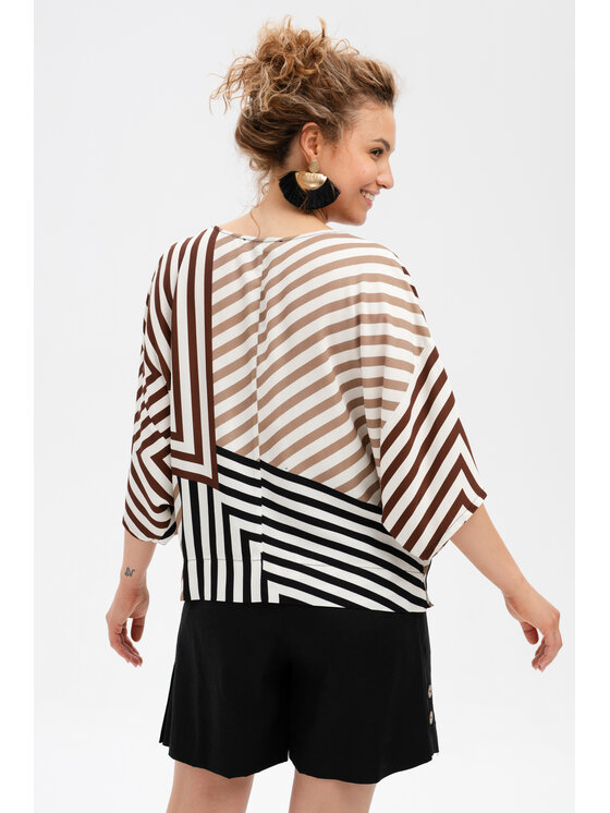 blue shadow blue shadow Bluzka Sochie. Brązowy Regular Fit