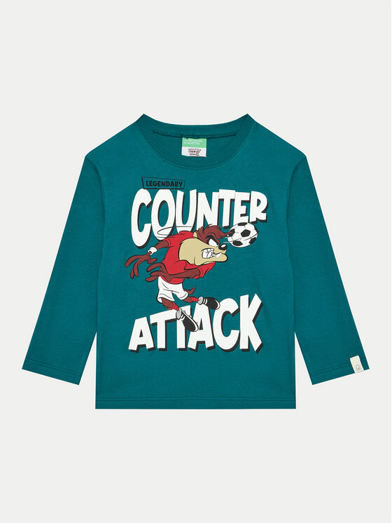 United Colors Of Benetton United Colors Of Benetton Majica 3ATNG10GY Zelena Regular Fit
