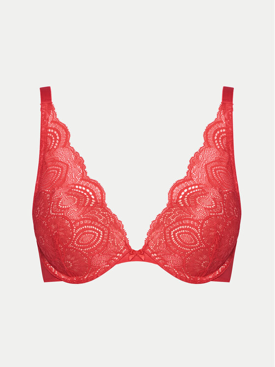Wonderbra Wonderbra Biustonosz push-up WB000BHP Czerwony