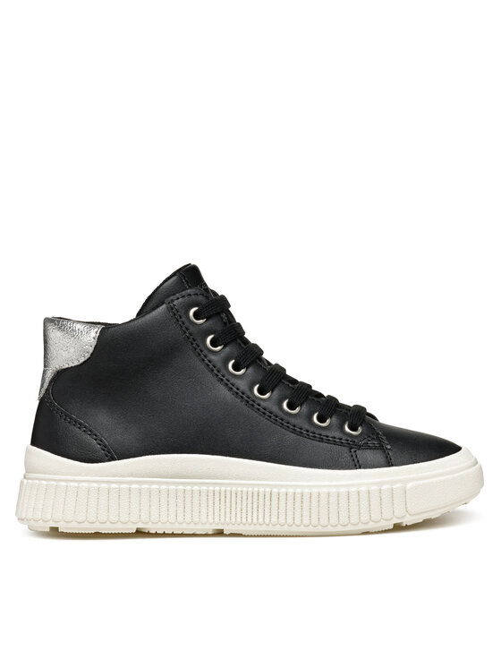Geox Sneakersy J Laquinny Girl J46M3F 000BC C0039 S Čierna