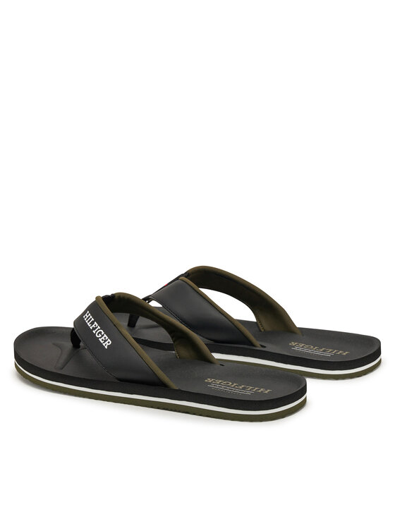 Tommy Hilfiger Tommy Hilfiger Flip flop Padded Comfort Hilfiger B Sandal FM0FM05440 Negru