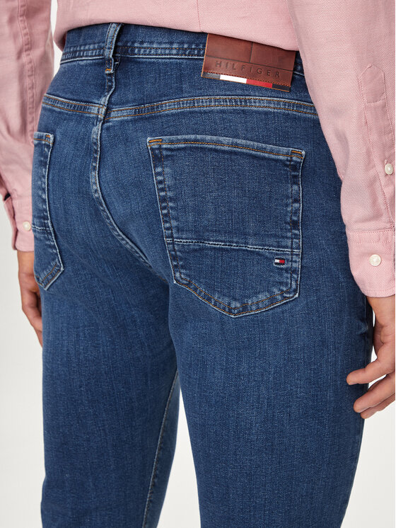 Tommy Hilfiger Tommy Hilfiger Дънки Bleecker MW0MW18279 Тъмносин Slim Fit