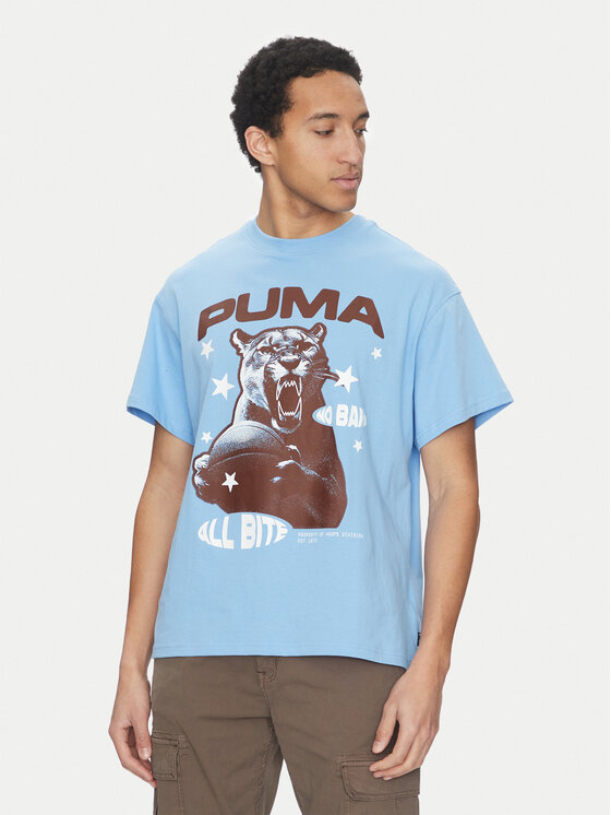 Puma Puma T-Shirt All Bite 630466 Modrá Regular Fit