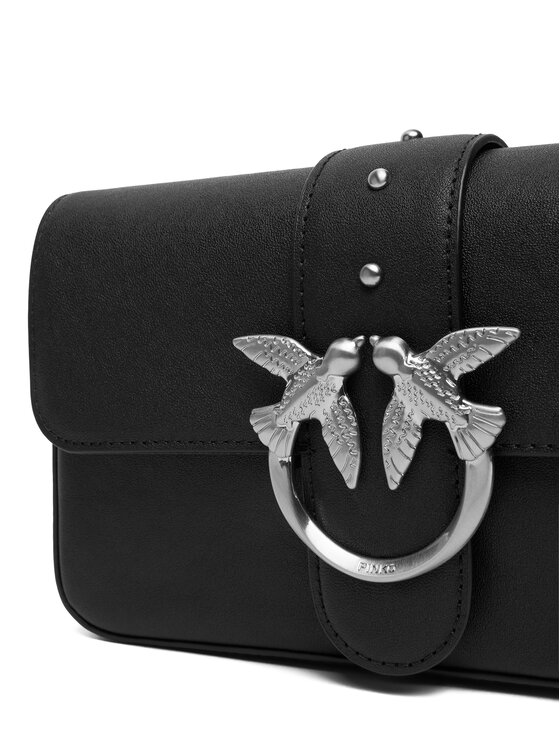 PINKO PINKO Borsetta Love One Slouchy Zip Mini AI 25-26 PLTT 105345 A2JG Nero