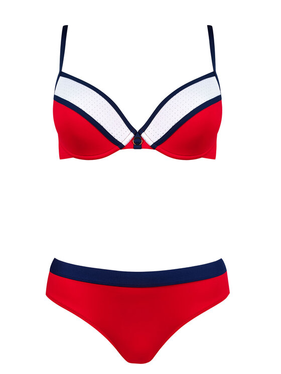 Miss Lou Miss Lou Bikini ML005 Czerwony