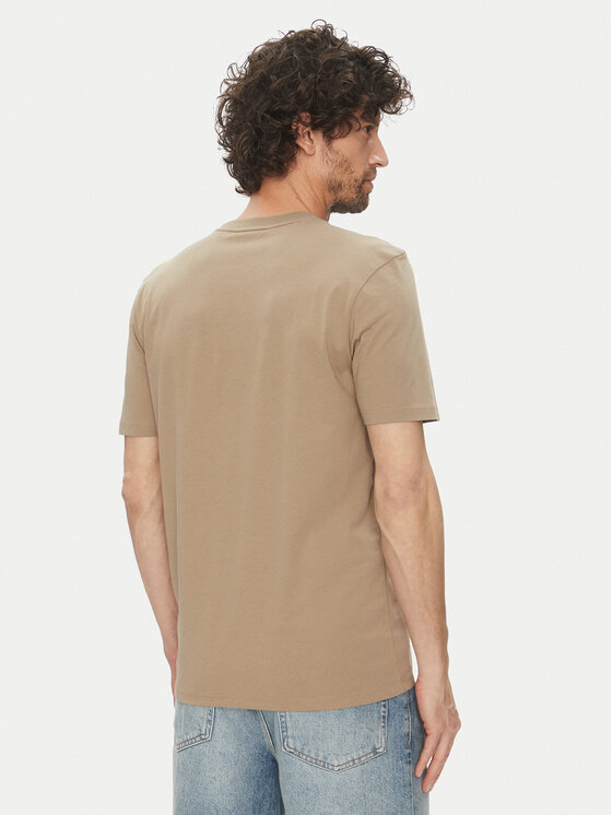 HUGO HUGO T-Shirt Dulivio 50467556 Beżowy Regular Fit