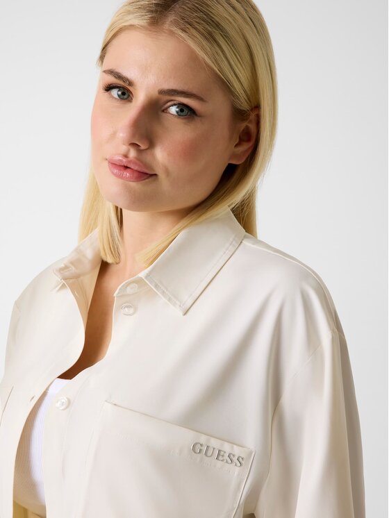 Guess Guess Top 180707 Biały Classic Fit