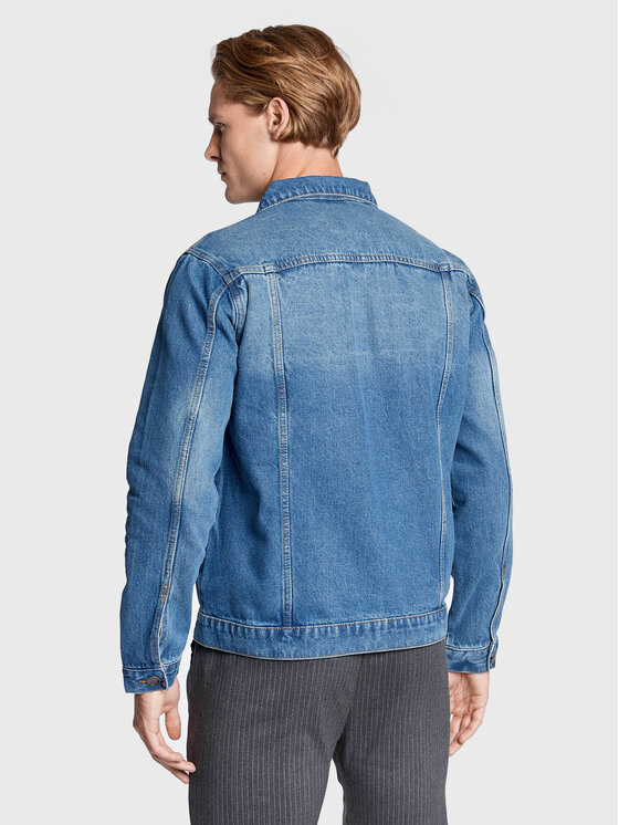 Brave Soul Brave Soul Jeans jakna MJK-FIELDING Modra Regular Fit