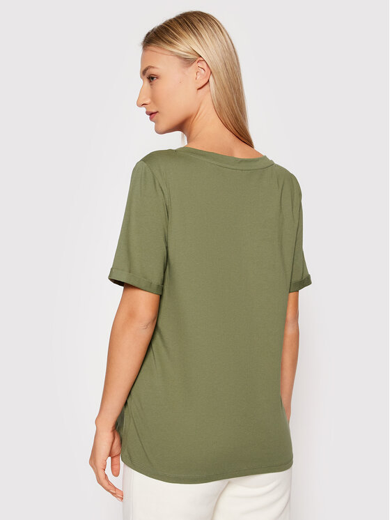 Pieces Pieces T-särk Ria 17120455 Roheline Regular Fit