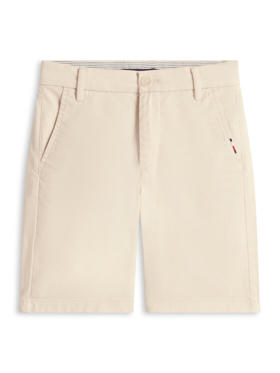 Tommy Hilfiger Tommy Hilfiger Szövet rövidnadrág 1987 Essential KB0KB09641 Bézs Regular Fit
