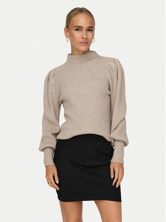 ONLY ONLY Kampsun Katia 15232494 Beež Regular Fit