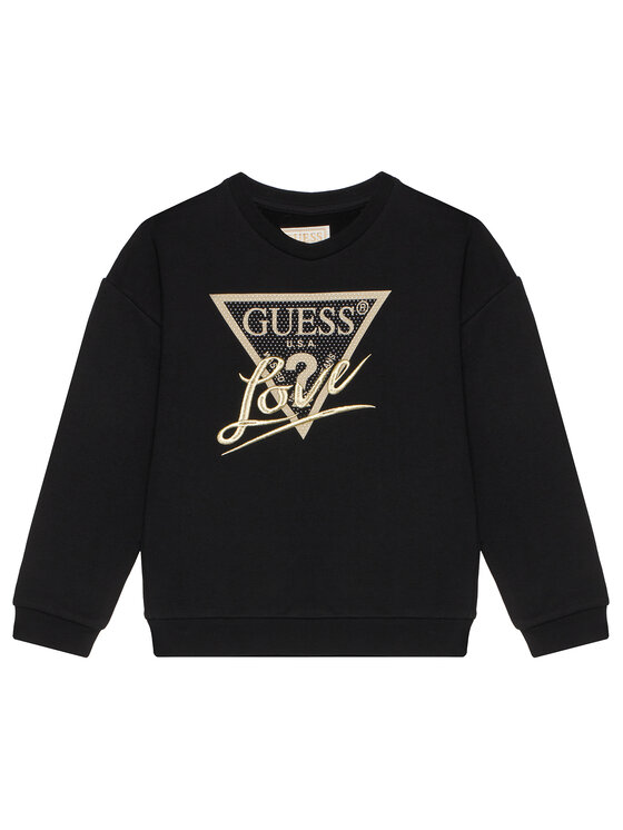 Guess Guess Bluză J5BQ04 KAV34 Negru Relaxed Fit