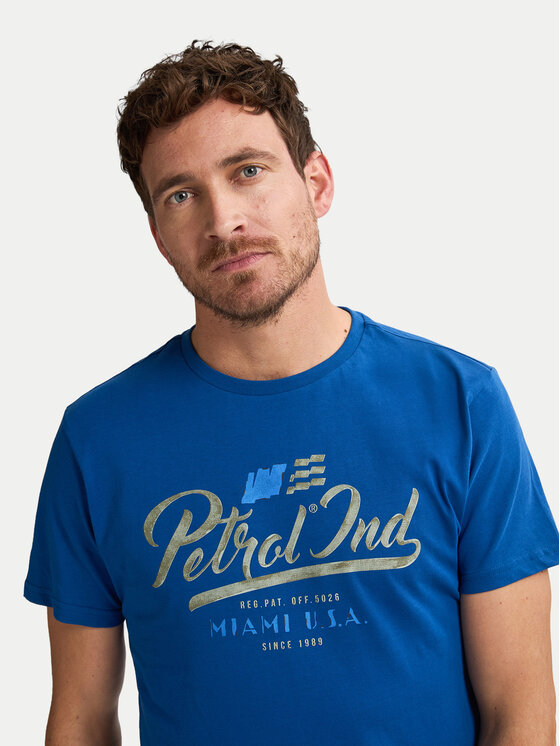 Petrol Industries Petrol Industries T-Shirt M-1050-TSR600 Niebieski Regular Fit